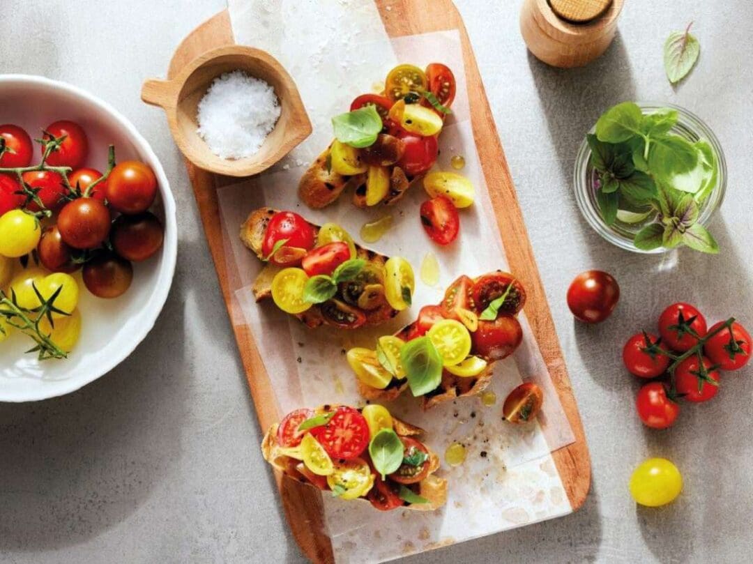 Gemüse des Jahres Tomaten als Bruschetta